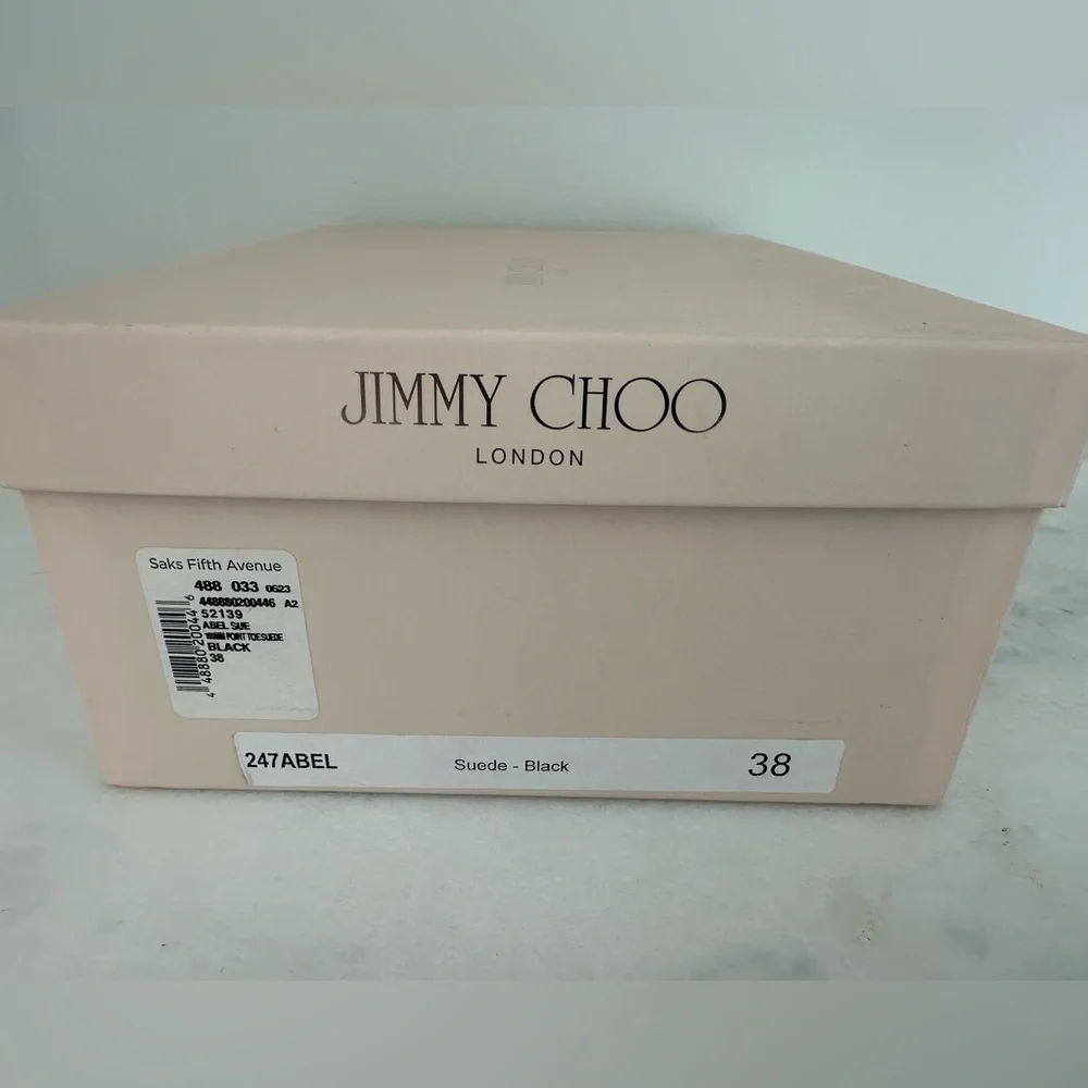 Jimmy Choo black suede pointed heels size 8 - Picture 4 of 13